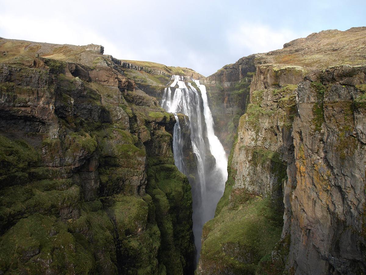Glymur waterfall Iceland