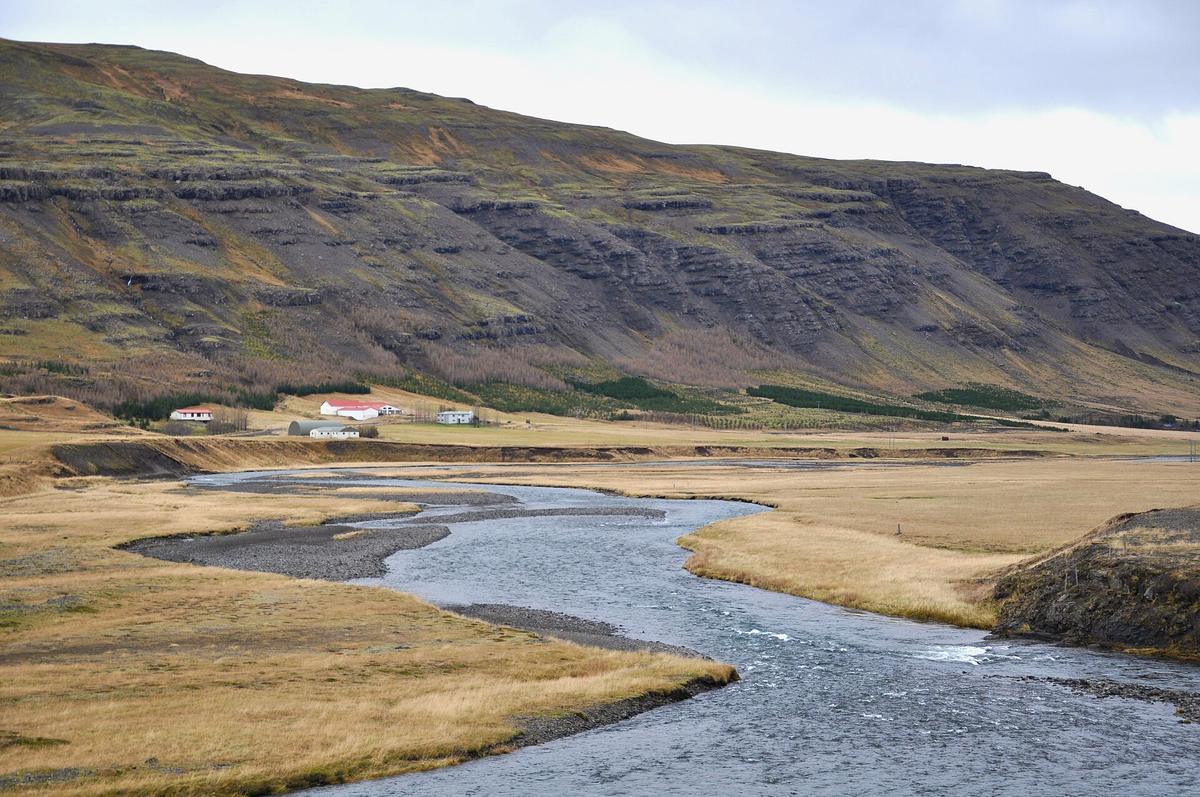 Iceland west fjord mountains sea