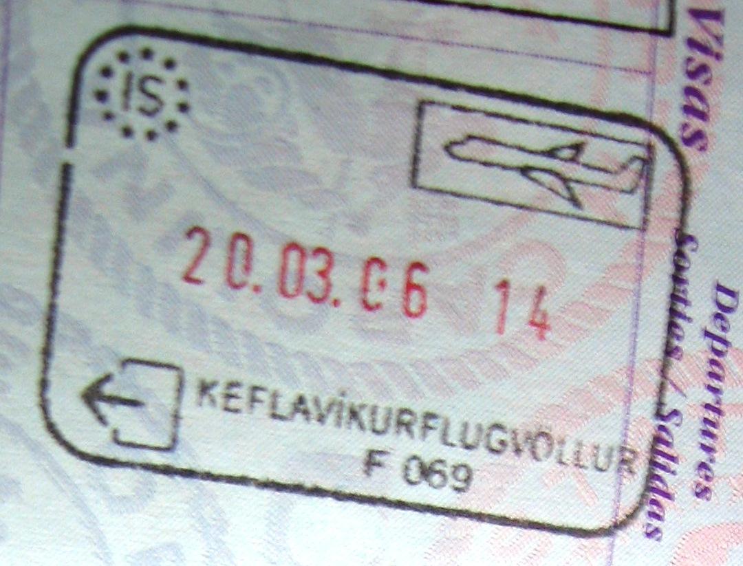 Keflavik airport passport control