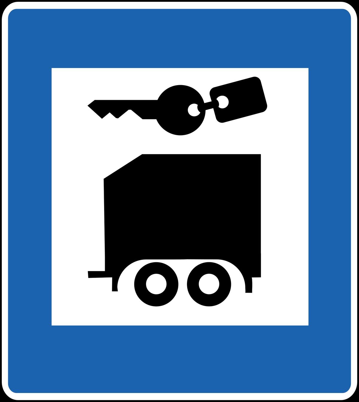 Icelandic Road Signs: The Words You Need Before You Drive: Iceland road sign trailer black
