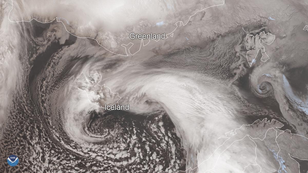 Iceland weather storm road