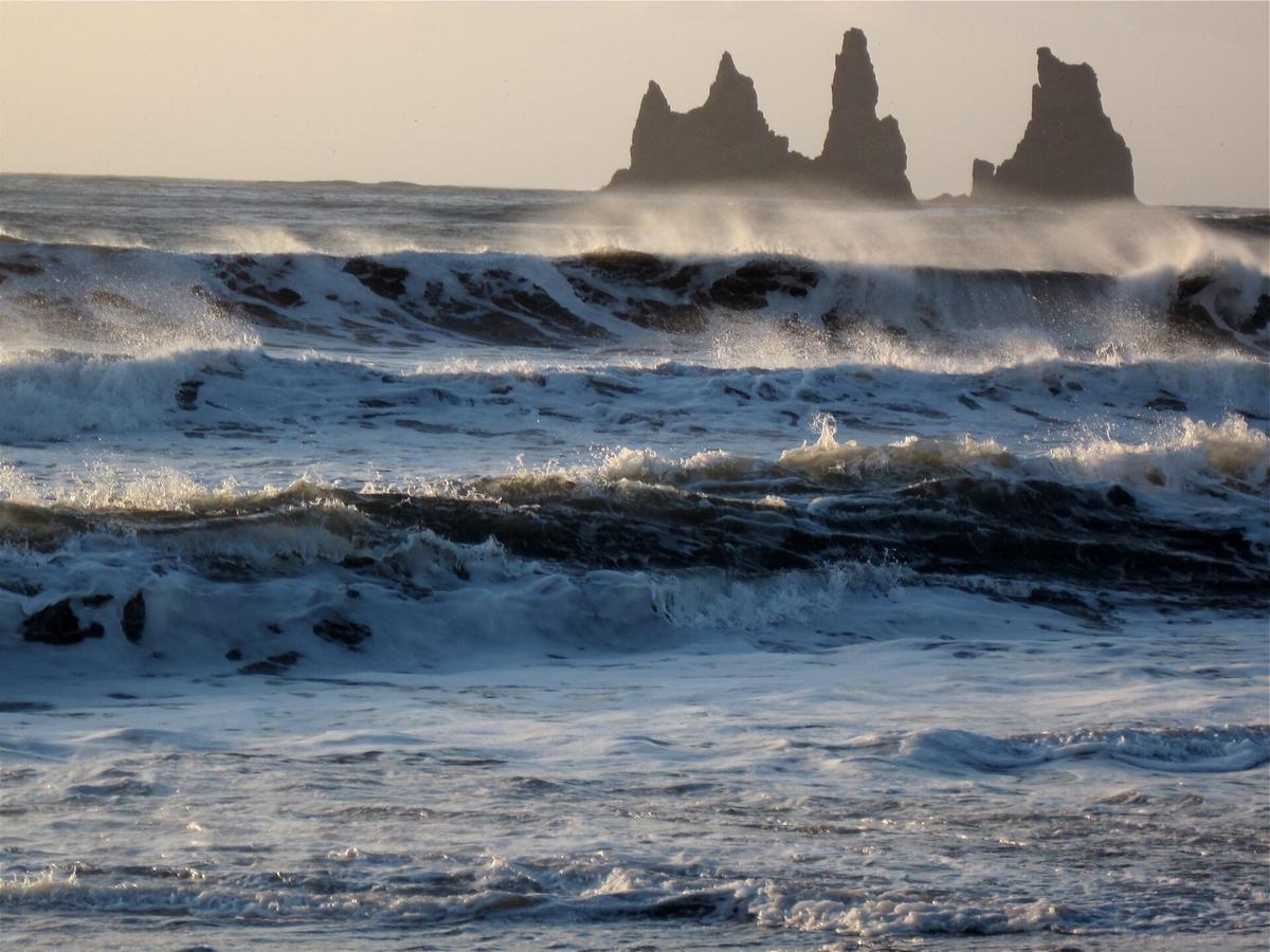 Reynisdrangar sea stacks Vik