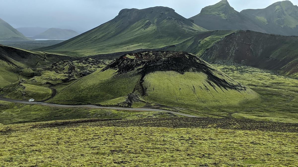 Iceland campsite tent